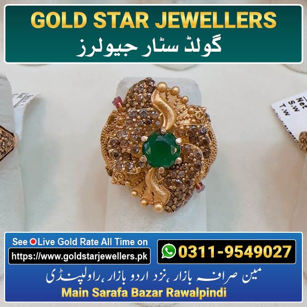 Stone Gold Ring Designs 123 By Gold Star Jewellers - Best Jewellers in Rawalpindi