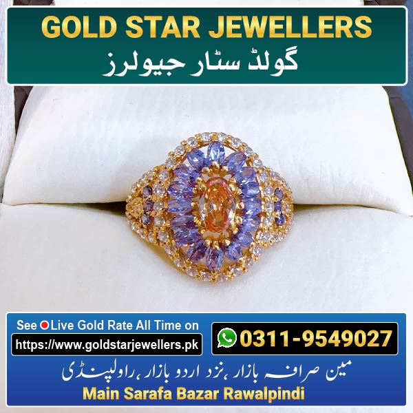Stone Gold Ring Designs 2 By Gold Star Jewellers - Best Jewellers in Rawalpindi