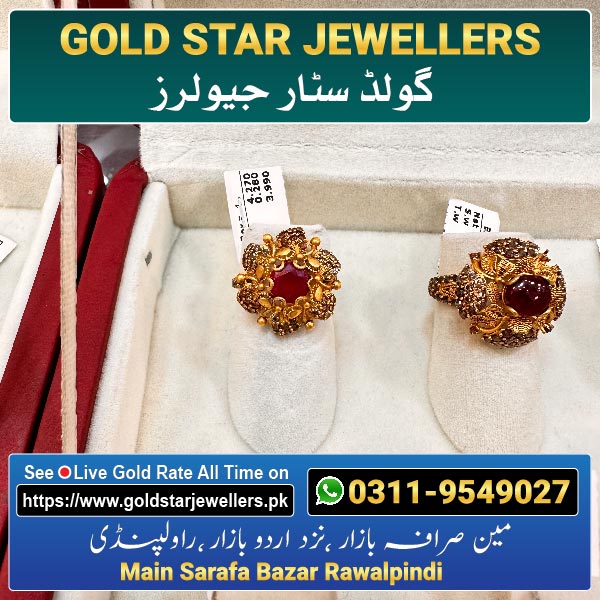 Stone Gold Ring Designs 24 By Gold Star Jewellers - Best Jewellers in Rawalpindi