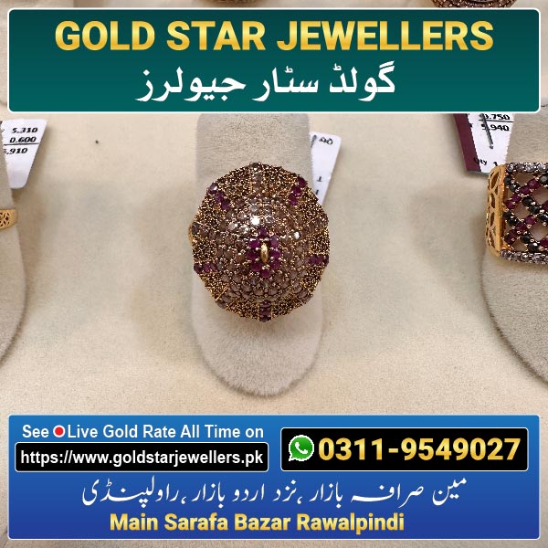 Stone Gold Ring Designs 33 By Gold Star Jewellers - Best Jewellers in Rawalpindi