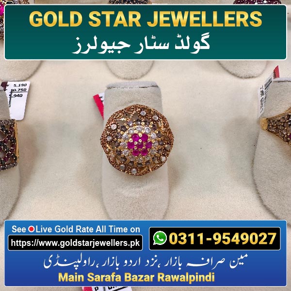 Stone Gold Ring Designs 34 By Gold Star Jewellers - Best Jewellers in Rawalpindi