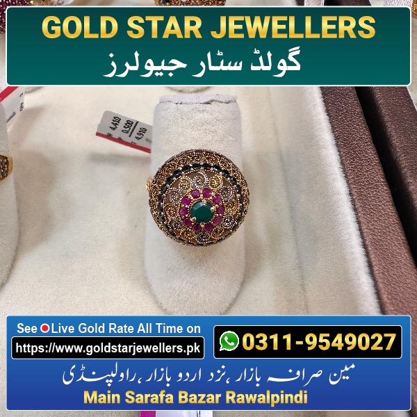 Stone Gold Ring Designs 35 By Gold Star Jewellers - Best Jewellers in Rawalpindi
