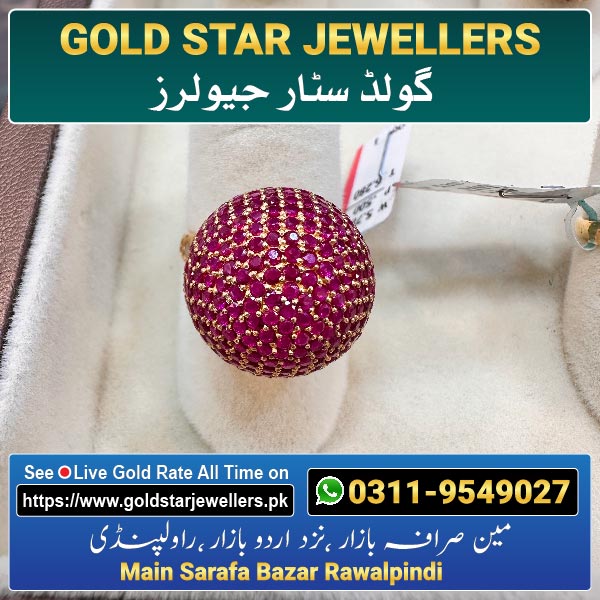 Stone Gold Ring Designs 36 By Gold Star Jewellers - Best Jewellers in Rawalpindi