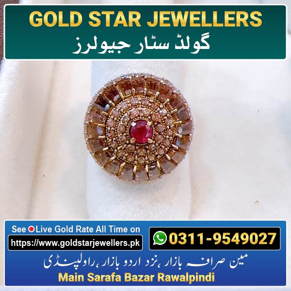 Stone Gold Ring Designs 57 By Gold Star Jewellers - Best Jewellers in Rawalpindi