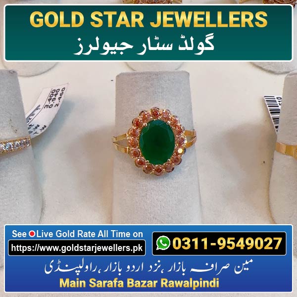 Stone Gold Ring Designs 67 By Gold Star Jewellers - Best Jewellers in Rawalpindi
