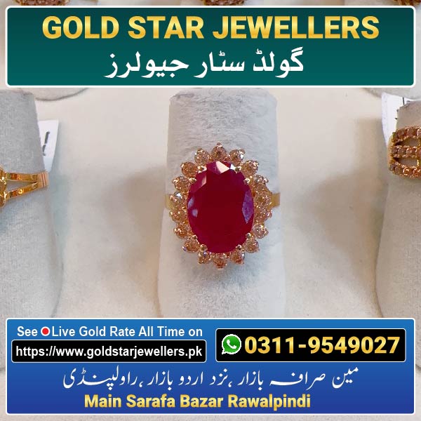 Stone Gold Ring Designs 68 By Gold Star Jewellers - Best Jewellers in Rawalpindi