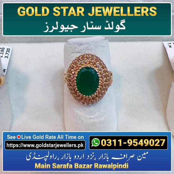 Stone Gold Ring Designs 69 By Gold Star Jewellers - Best Jewellers in Rawalpindi