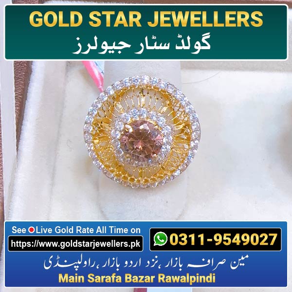 Stone Gold Ring Designs 78 By Gold Star Jewellers - Best Jewellers in Rawalpindi