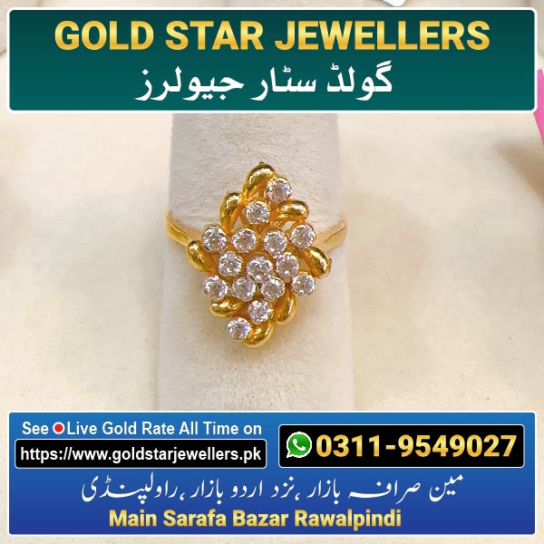 Stone Gold Ring Designs 8 By Gold Star Jewellers - Best Jewellers in Rawalpindi