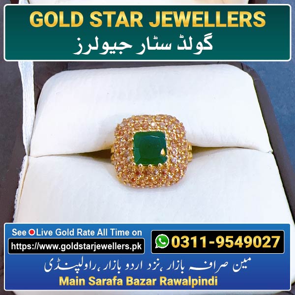 Stone Gold Ring Designs 95 By Gold Star Jewellers - Best Jewellers in Rawalpindi