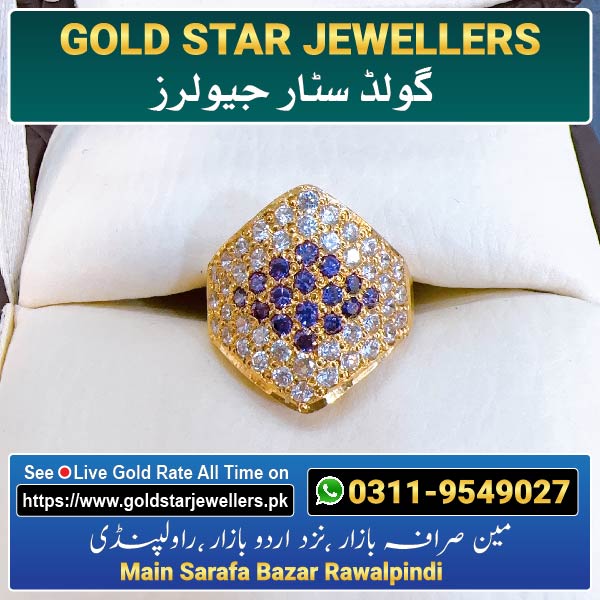 Stone Gold Ring Designs 98 By Gold Star Jewellers - Best Jewellers in Rawalpindi